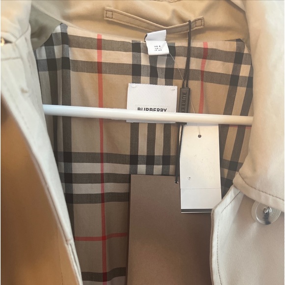 Women's BURBERRY London Long Trench Coat Double Breasted Jacket ENGLAND US 6 - Picture 2 of 13